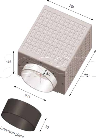 PWF402 plazminio filtro matmenys